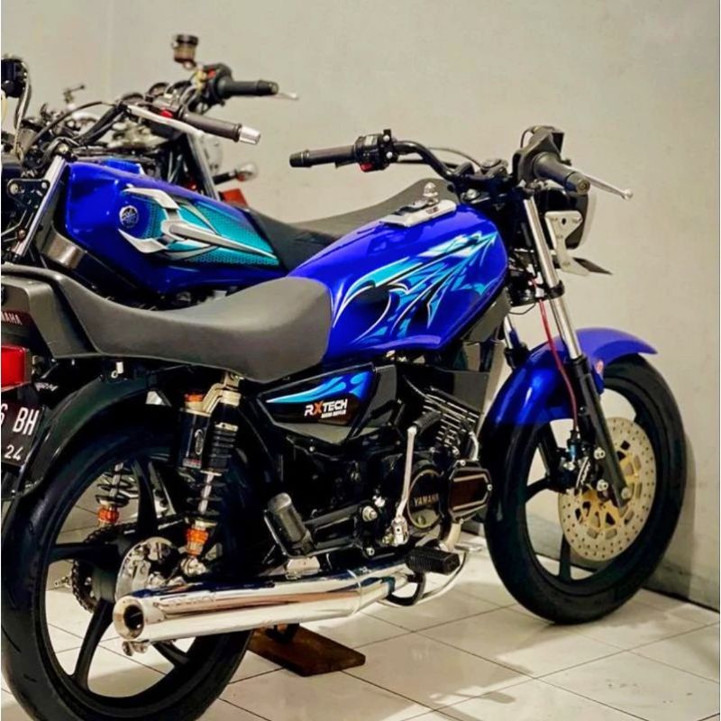 Striping lis sticker standar ORI yamaha rx king 2006 biru Stiker rx king biru 2006