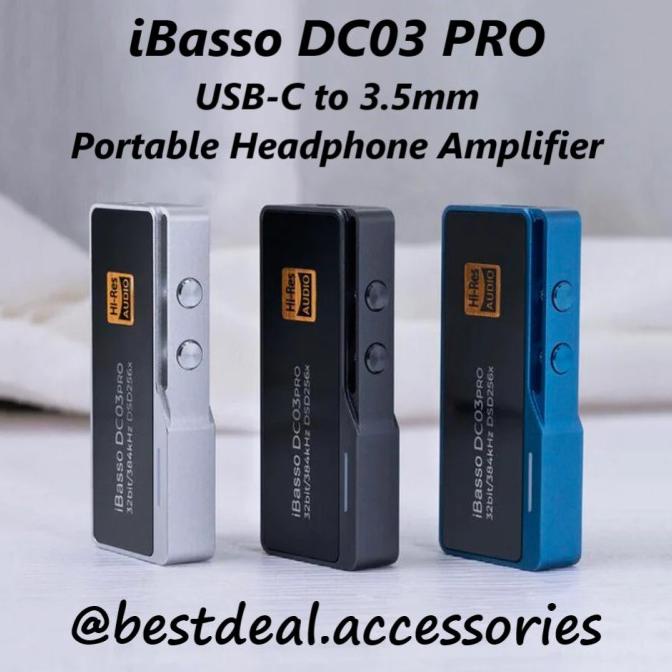 Ibasso Dc03 Pro Usb-C To 3.5Mm Portable Headphone Amplifier Dongle Kualitas Premium