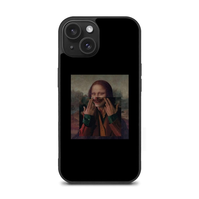 Case Casing Softcase Cover Iphone 15 14 13 12 11 X Xs Xr Pro Max Plus Mini Monalisa X Joker BG1034