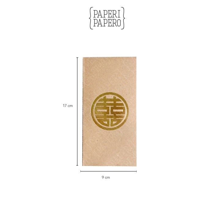 

Amplop Angpao Rustic Shuangxi (Double Happines) - Imlek/Pernikahan ((_Baca Diskrips_I))