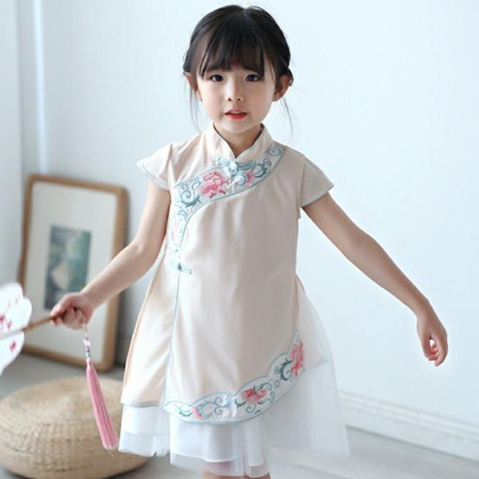 Terlaris Girl Cheongsam Dress Chinese Traditional Dress Chinese New Year Dress Limited Edition