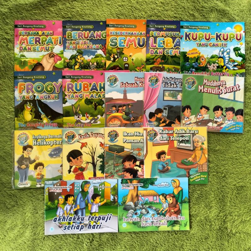 ORIGINAL BUKU CERITA DONGENG BINATANG PERSAHABATAN MERPATI & SEMUT BERUANG LEBAH & SEMUT KUPU-KUPU R