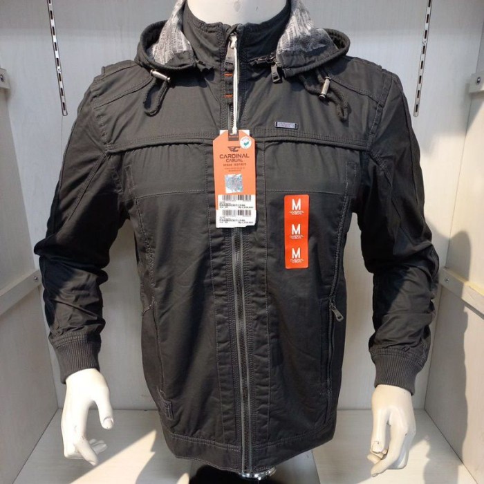 Promo Mega Sale 1.1 // KEMEJA CASUAL SEMI JAKET CARDINAL PRIA ORIGINAL - Hitam, S