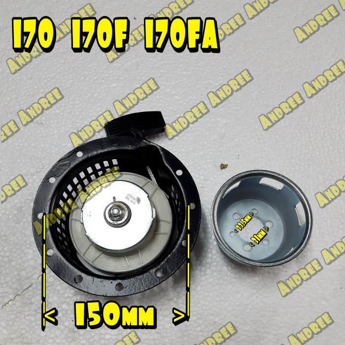 *#*#*#] Recoil Starter Tarikan Kap Engkol w Poly 170 170F 170FA Kipor Krisbow