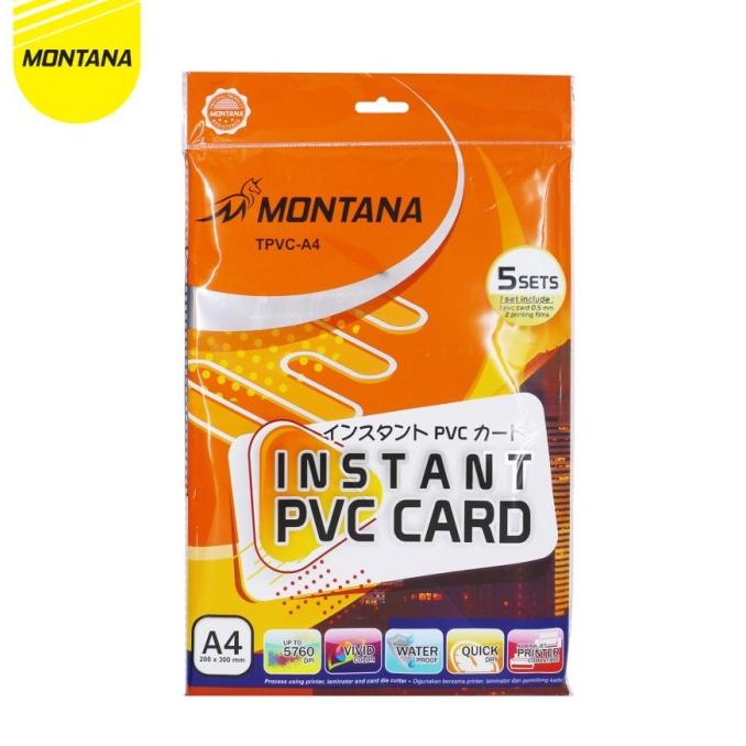 

Diskon !!! Januari Termurah Montana Instan Pvc Card / Kertas Pvc Bahan Id Card / Ukuran A4 - Siap Kirim