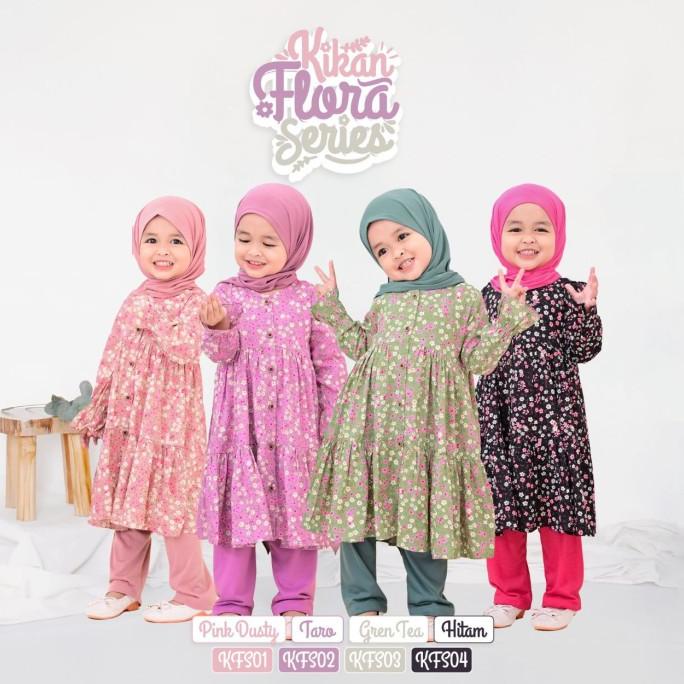 Setelan Tunik Anak Perempuan 1 - 6 Tahun Kikan Lollipop By Cutekids