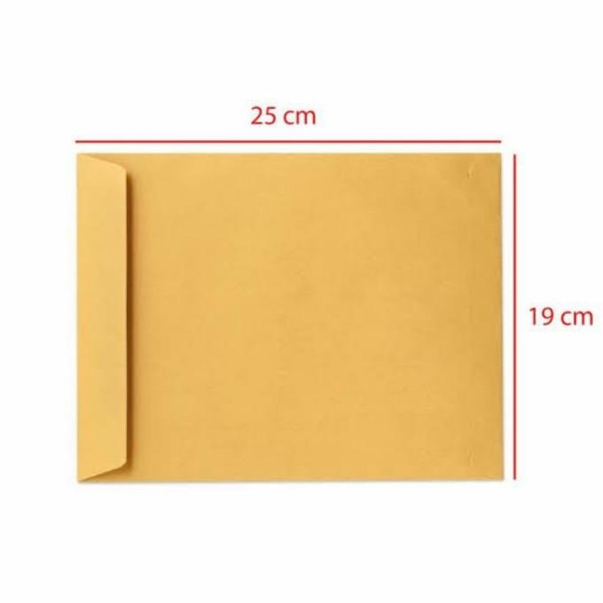 

Diskon !!! Januari Termurah Amplop Coklat Setengah Folio Seal & Non Seal 1/2 F4 1Pack / 100 Lembar - Siap Kirim