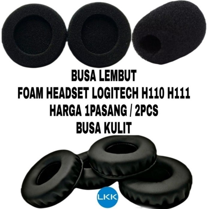 bantalan earpad foam headset logitech h110 h111 h340 busa logitech f9c