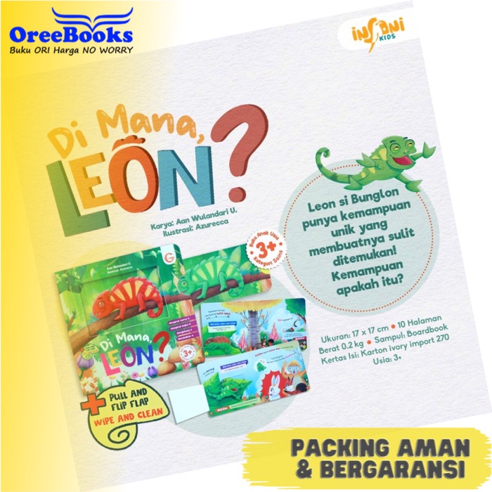 

New!! ardok Interaktif Dimana Leon - ard ok Buku Edukasi Anak Balita