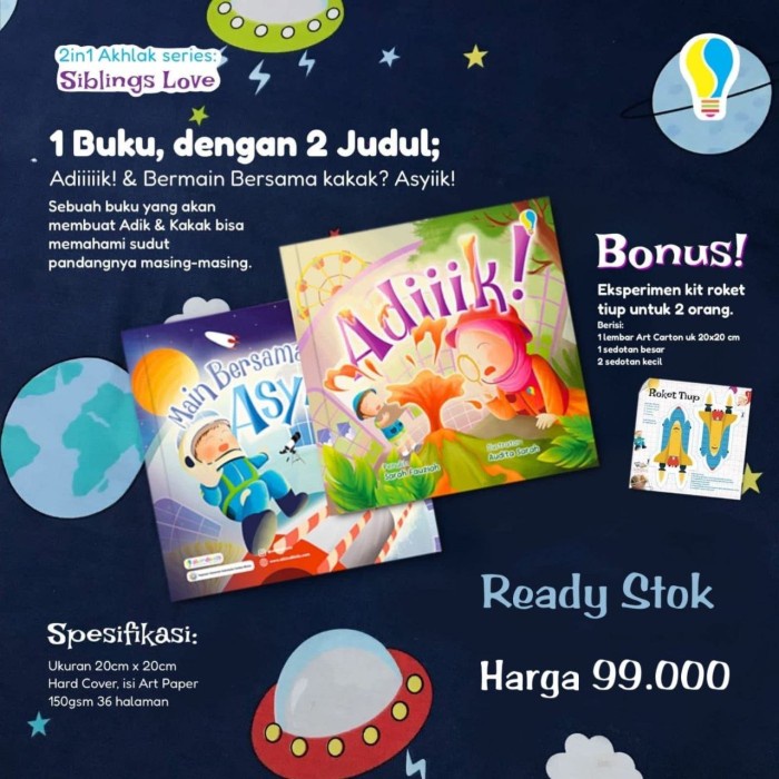 

Harga!! Buku Anak Si Love Bermain Bersama Kakak AsyiikAdiiik2in1