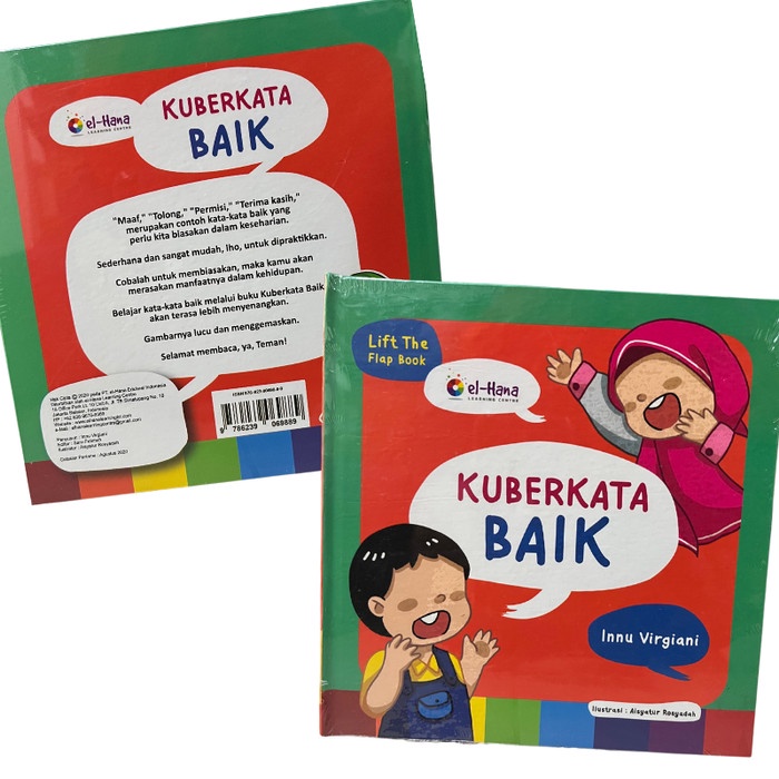 

Terlaris!! Buku Anak Edukasi Kuberkata Baik by Elhana Flap ok