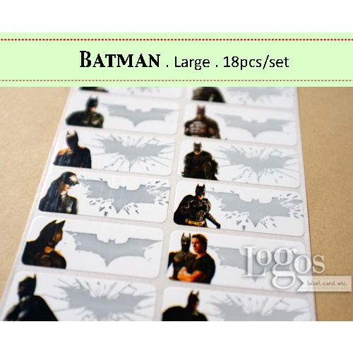 

TERLARIS Batman LARGE Name Sticker Label Stiker nama Superhero. Penguin Joker