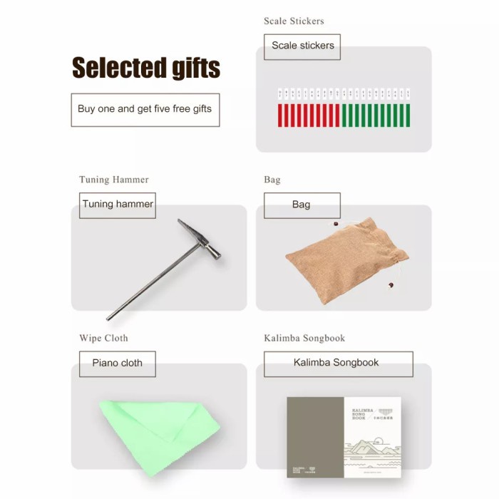 Kalimba 17 Key Hluru Ocean Wood Resin Kalimba 17 Keys Thumb Piano Ori