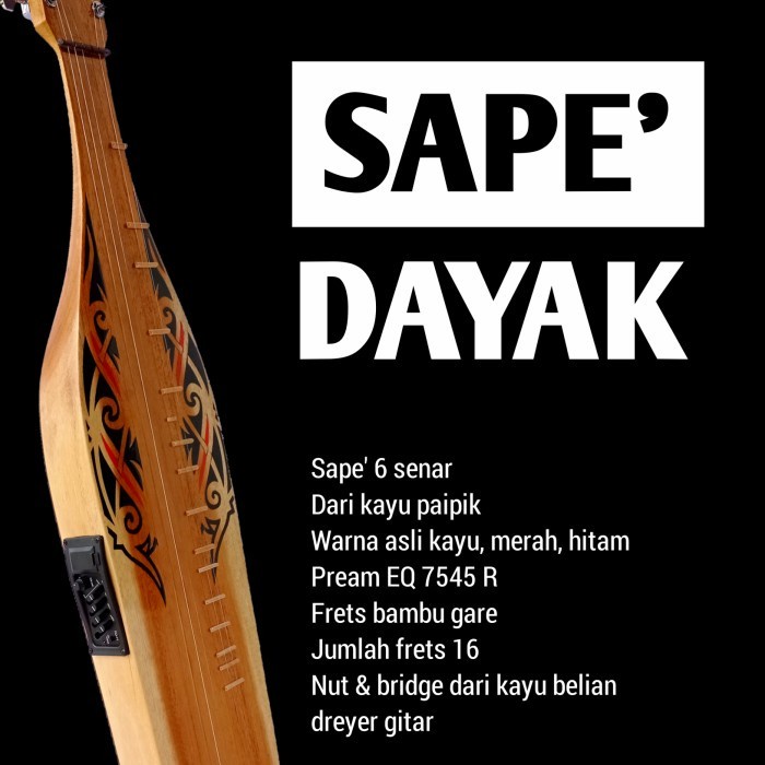 Sape' (Alat Canggih Musik Tradisional Dayak)