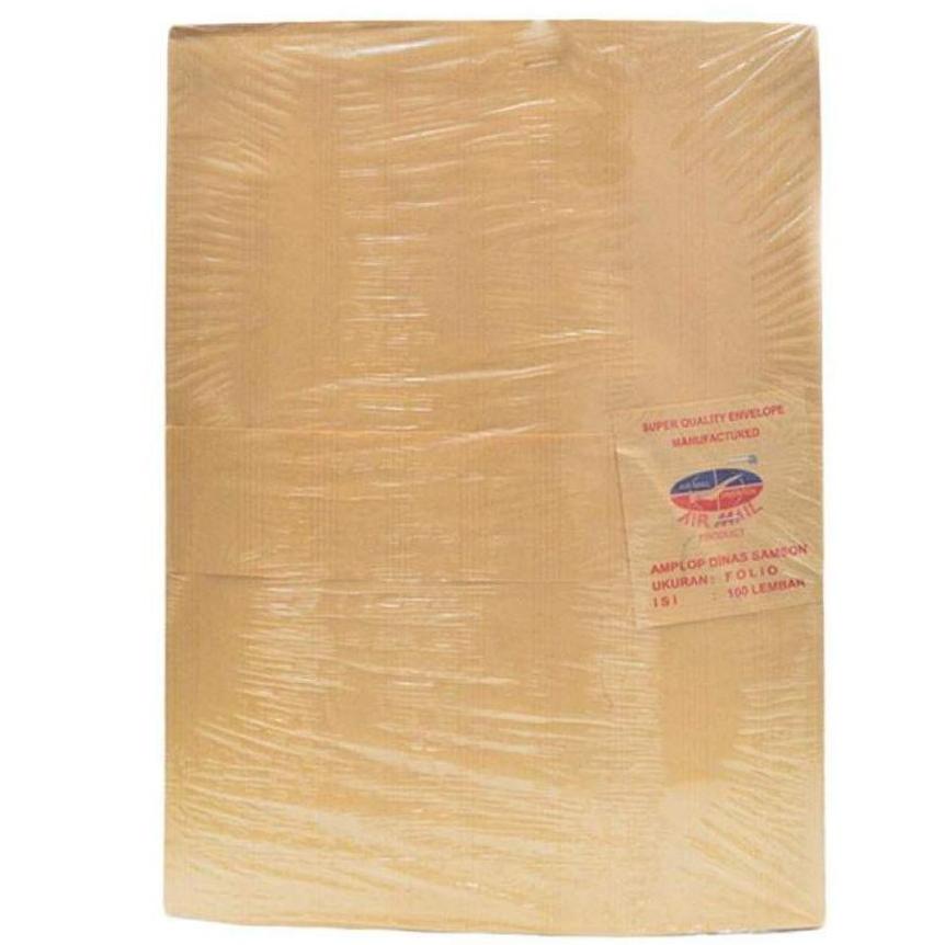 

Amplop Coklat Folio Garis Airmail