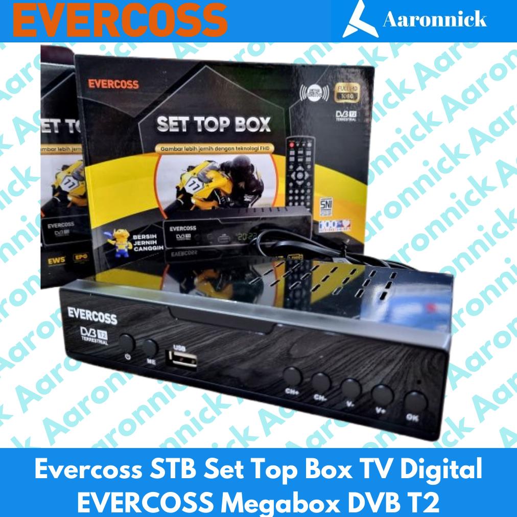 Bisa Cod Evercoss Stb Set Top Box Tv Digital Evercoss Megabox Dvb T2 Diskom