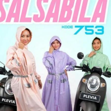 Jas Hujan Wanita Gas Muslimah/ Jas Hujan Rok Terusan Wanita Salsabila 753 Plevia