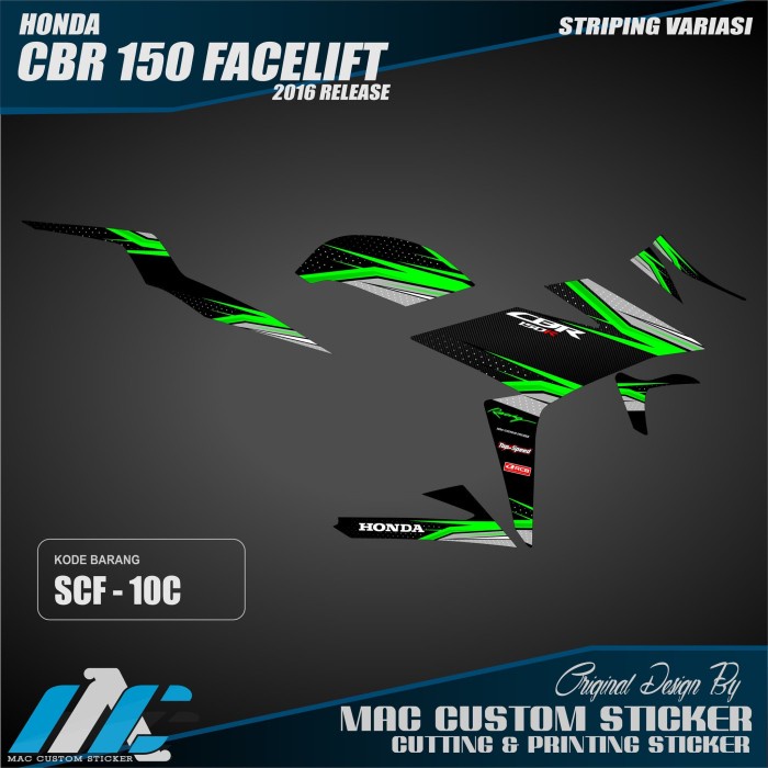 Striping Variasi Honda Cbr 150 Facelift - Scf 10 Best