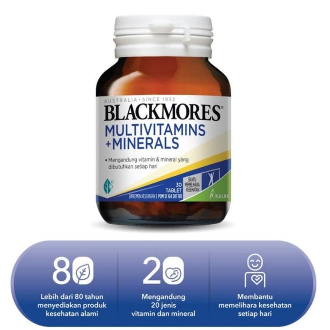 Blackmores Multivitamin + Minerals isi 30 Tablet / Blackmores