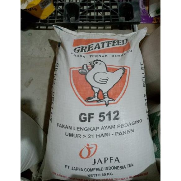 New Pakan Ayam Broiler Grower GF 512 Japfa Comfeed Repack 10 Kg