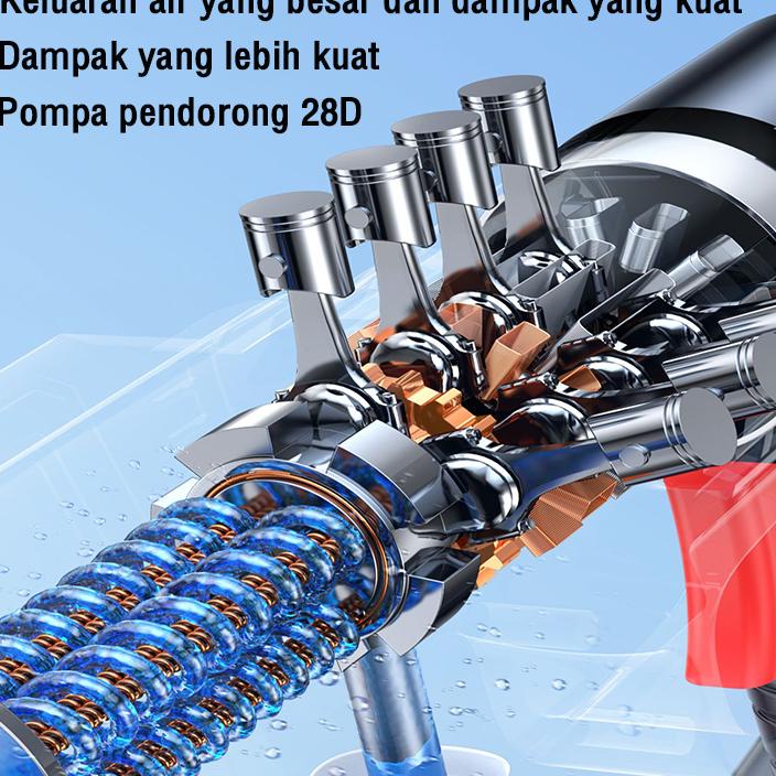 Reaim 688V 250Bar Mesin Cuci Steam Mobil Dan Motor Baterai /Jet Cleaner / Alat Steam Cuci Motor & Mo