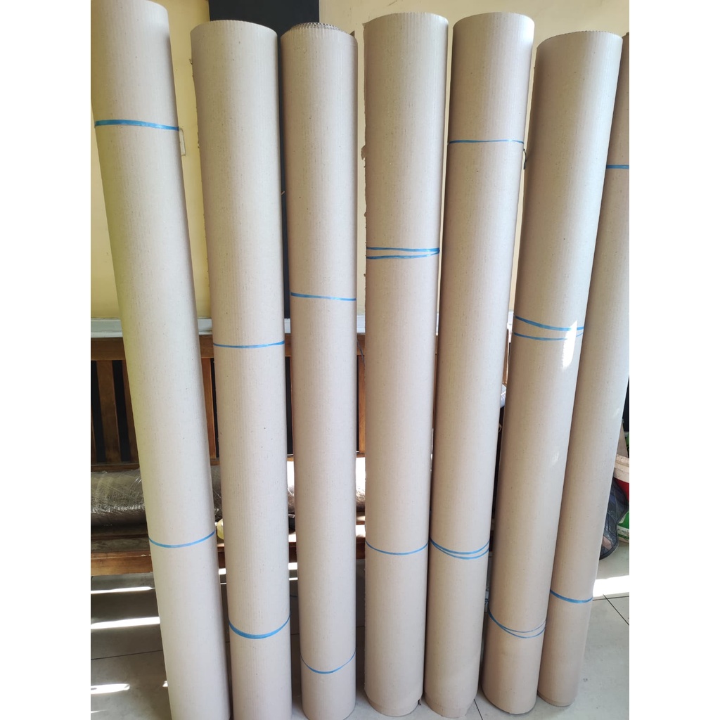 

Kardus Lembaran Gulungan Corrugated Karton Single Face Roll 160 Cm 5 lembar