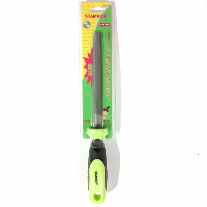 

Kikir 1/2 Setengah Bulat Gagang Fiber Tipe Usa Stamvick 6Inch