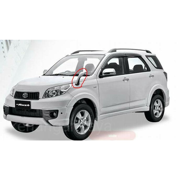 Spion kap mesin mobil rush terios hitam spion tanduk rush terios