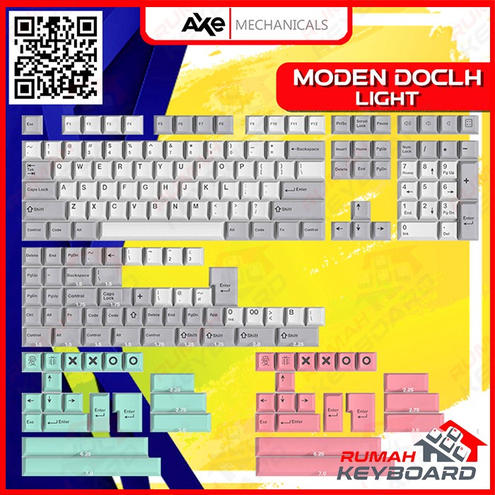 KEYCAP - KEYCAPS - CHERRY - GMK MODERN DOLCH LIGHT - ABS - DOUBLE SHOT