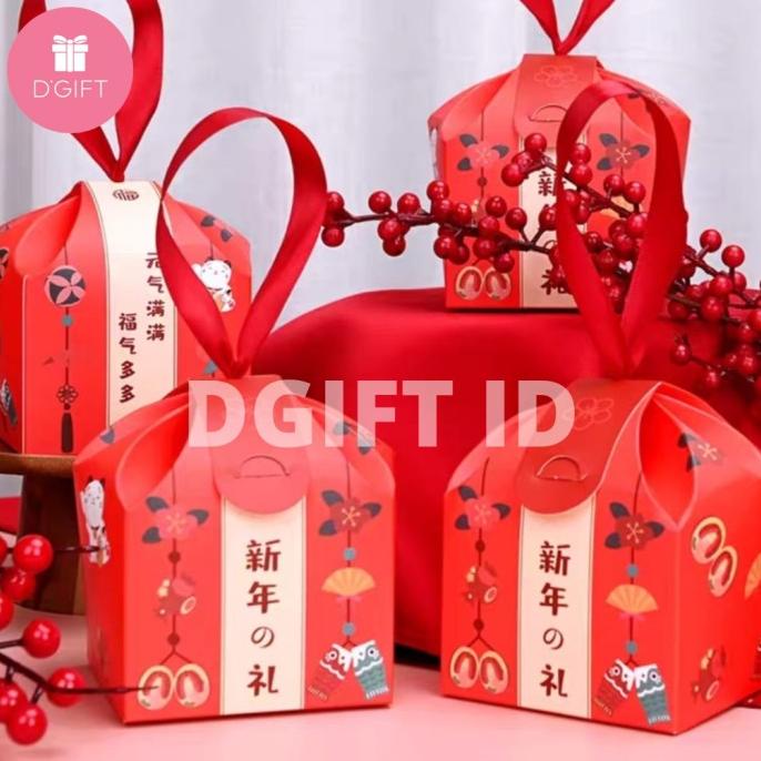 Kotak Kue Kering Imlek CNY Box Kue Keranjang Mini Box Toples Jar 400ml