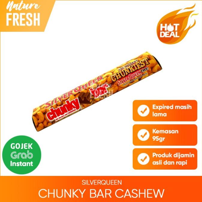 

SilverQueen Chunky Bar Cashew Almond Orange Dark White Coklat Batangan