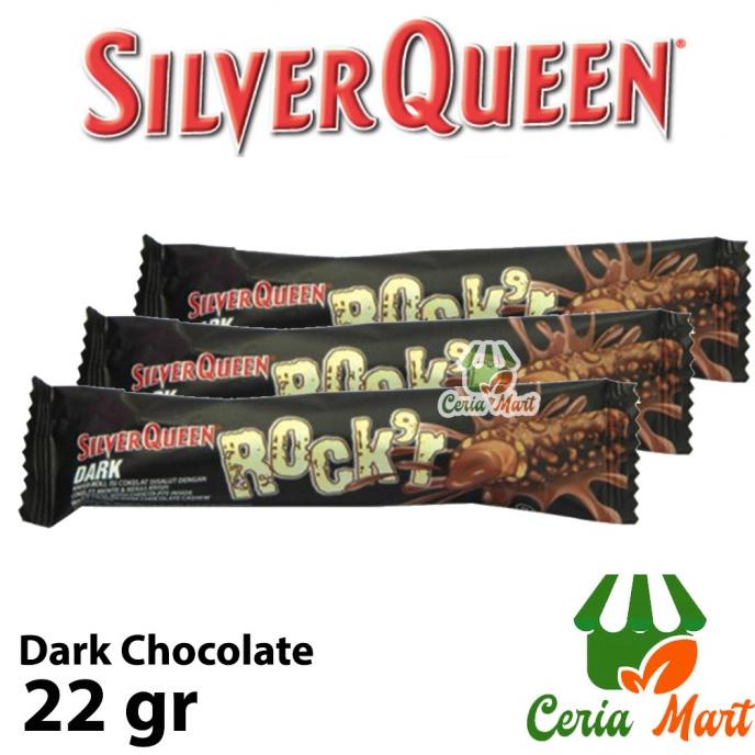 

Coklat Silverqueen Rocker Dark Chocolate 22 gr - Silver Queen Rockr