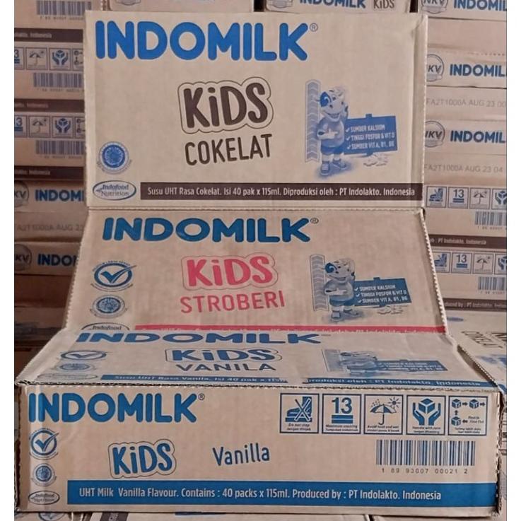 

Ready INDOMILK KIDS 115ML SUSU KOTAK ISI 40 PCS