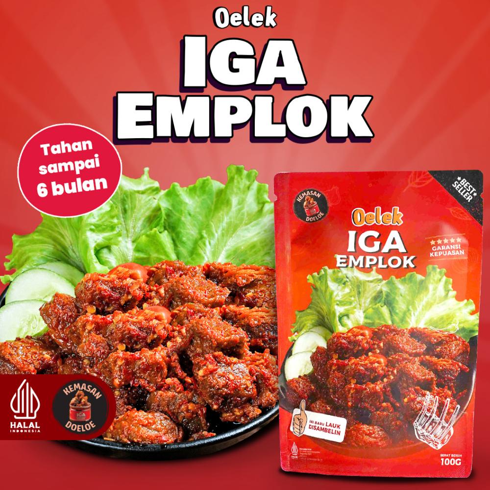 

Ready Iga Emplok Oelek (100gr) / Iga Mercon / Iga Sambal / Oseng Iga