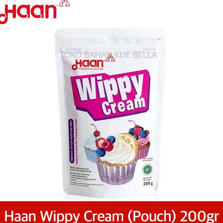 

Ready HAAN WIPPY CREAM 200gr (POUCH) - Whipped Krim Instant