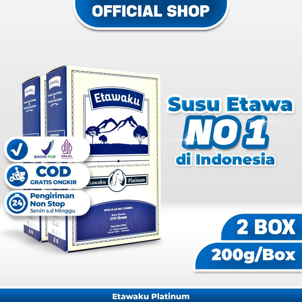 

Ready Etawaku Platinum Paket 2 Box - Susu Kambing Murni & Krimer Bubuk