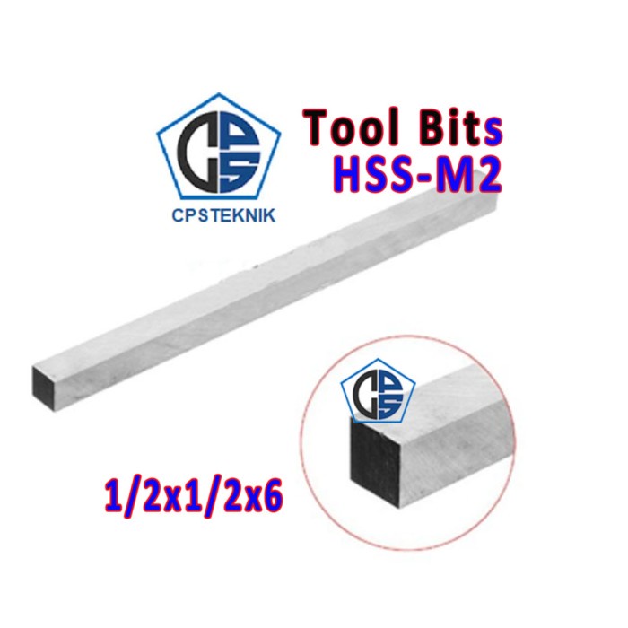 Pahat Bubut Pisau Bubut 1/2x1/2x6 HSS M2 Pisau HSS Pahat HSS Toolbit