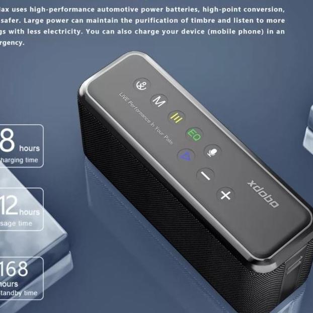 Speaker Bluetooth Wireless Xdobo X8 Max 100W Original Subwoofer Audio Yunsabell