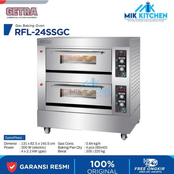 GETRA Gas Baking Oven RFL-24SSGC / RFL 24SSGC / RFL 24 SSGC