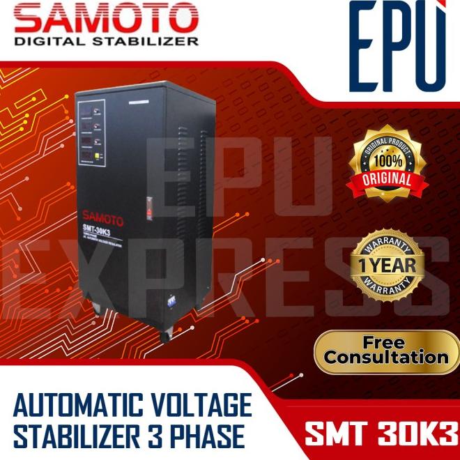 Stabilizer Samoto Stabiliser 30Kva 3 Phase Fase Stavol Listrik Smt Avr