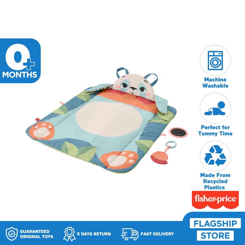 Fisher Price 3-in-1 Roly Poly Panda Playmat Planet Friends - Matras Tidur Bermain Anak Bayi