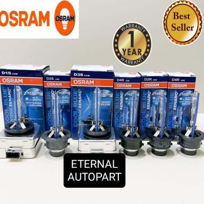 BOHLAMP LAMPU OSRAM COOLBLUE D1S D2S D3S D4S D2R D4R LAMPU UTAMA OSRAM