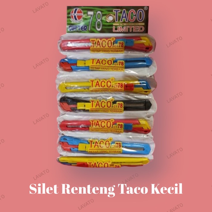

Cutter Silet Renteng Taco Kecil 1 Renteng Isi 6 Pcs Best