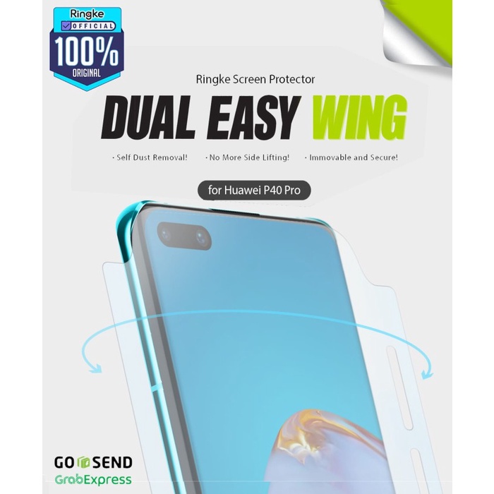 Ringke Huawei P40 Pro DualEasyWing Full Screen Protector Anti Gores