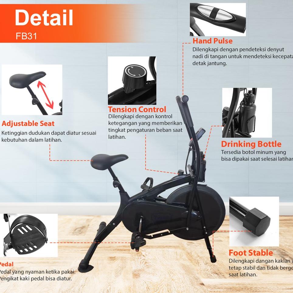Sepeda Statis Orbitra Fan Bike Twen Fb3 Fb31 Fb32 Fb32S - Platinum Bike Ter