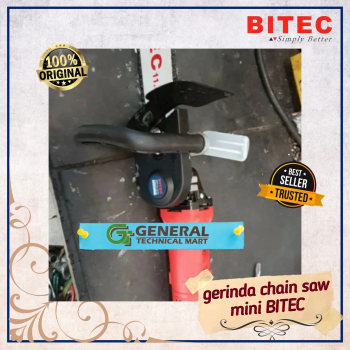 Paket Gerinda Chain Saw Mini Bitec Mesin Gergaji Kayu Mini Murah Terlaris