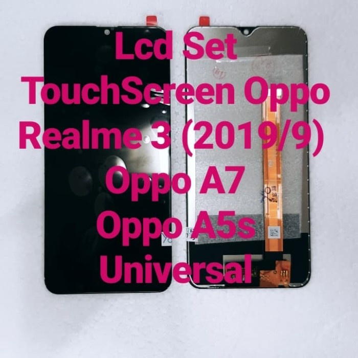 Lcd Set Touchscreen Oppo Realme 3 2019/9/Oppo A7/Oppo A5S Universal