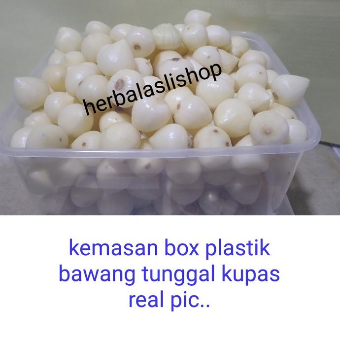 

bawang putih tunggal kupas bersih 250gram bawang lanang