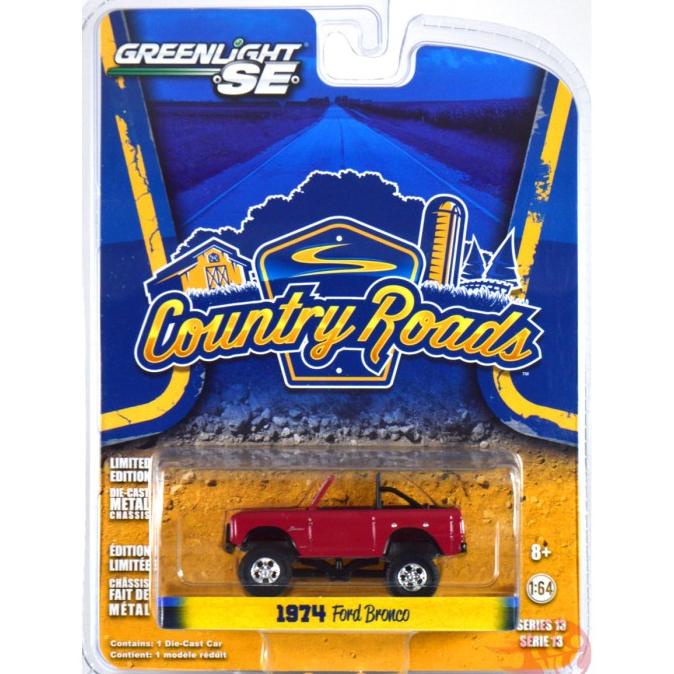 1974 Ford Bronco MERAH / RED - GreenLight SE Country Roads