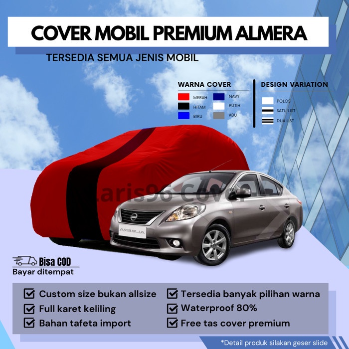 Cover Mobil Sarung Mobil Nissan Almera SeMantel Selimut Almera